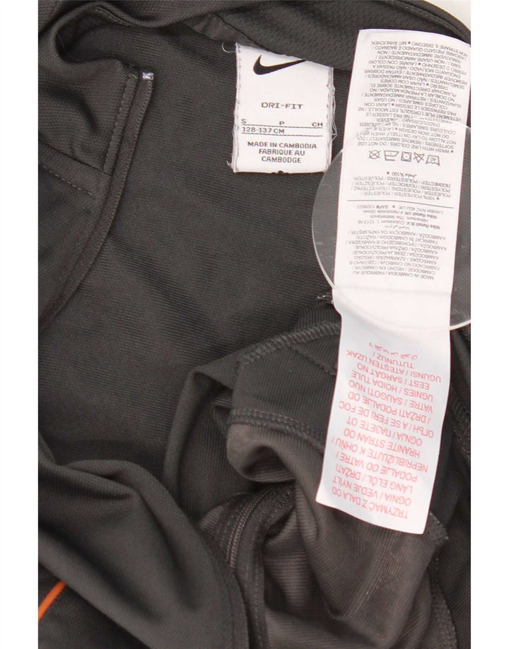 Nike drenge Dri Fit træningsdragt topjakke 8-9 år lille grå polyester