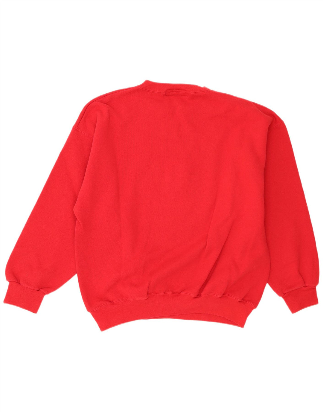 Vintage herre grafisk sweatshirt jumper XL rød bomuld