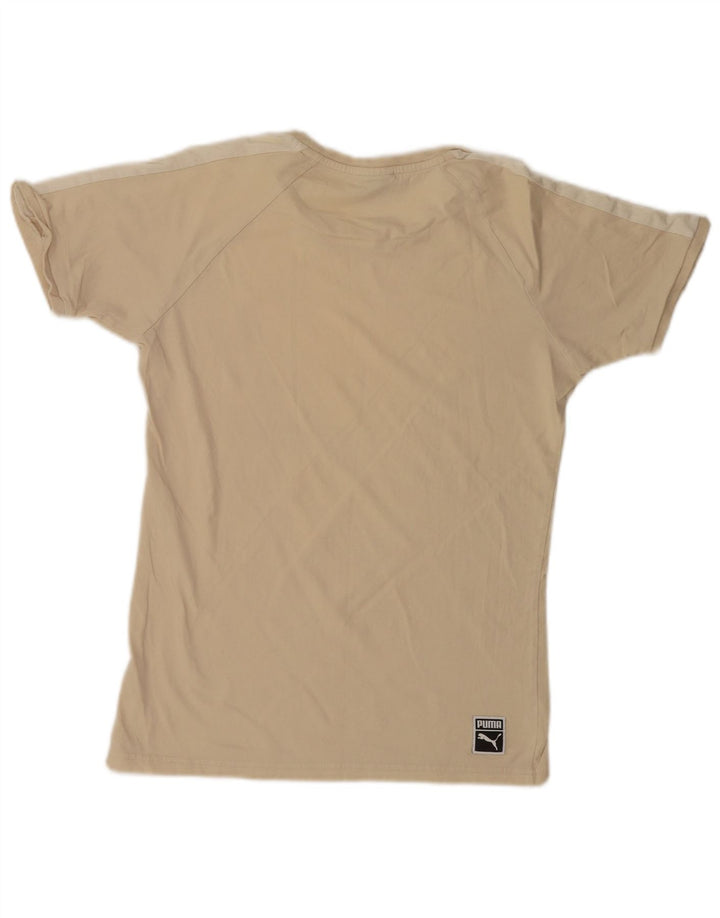 Puma Herre T-Shirt Top Lille Beige Colourblock