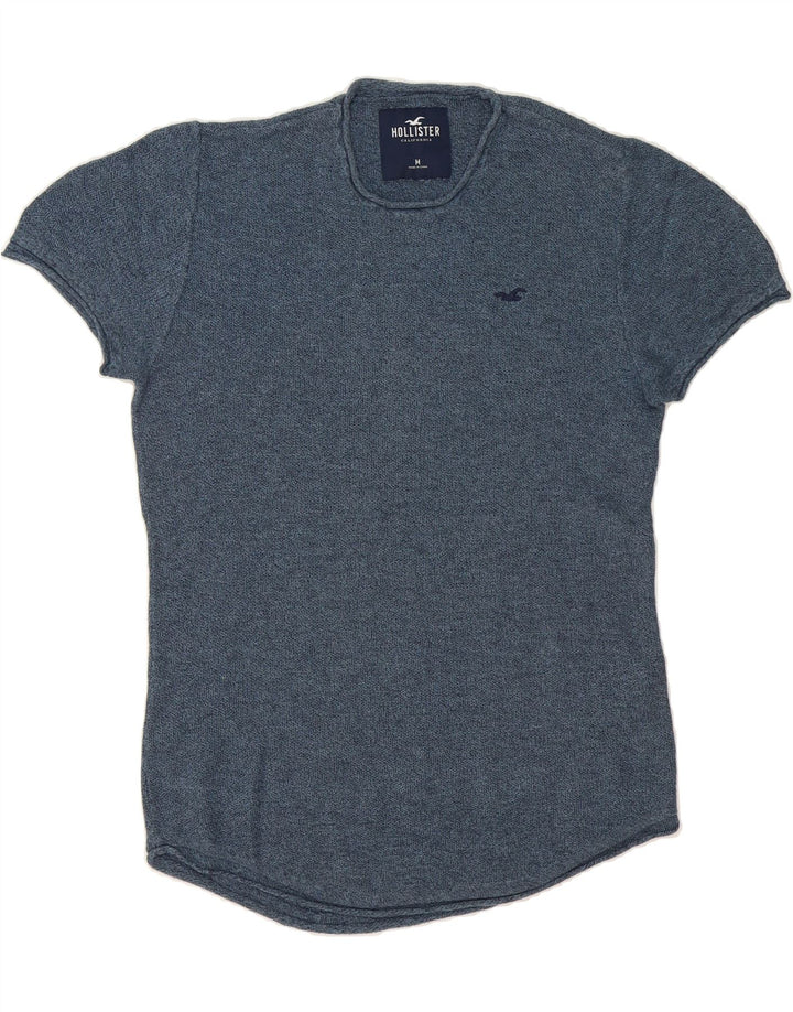 HOLLISTER Womens Crew Neck Jumper Sweater UK 14 Medium Navy Blue Vintage Hollister and Second-Hand Hollister from Messina Hembry 
