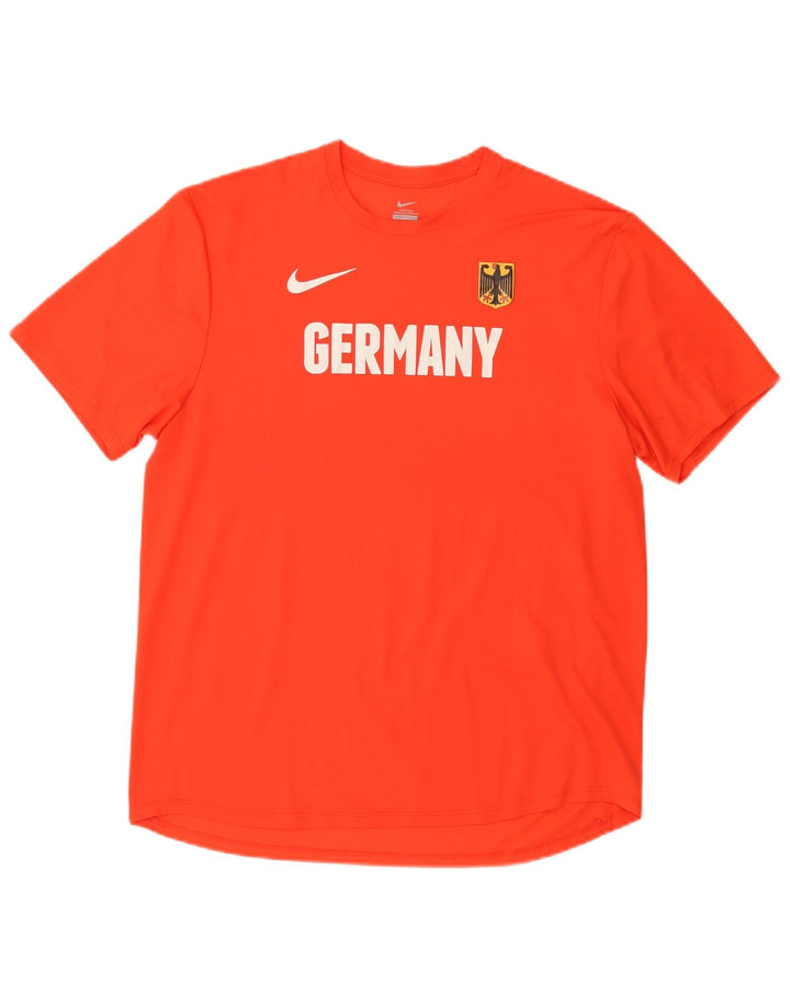 Nike Herre Tyskland Grafisk T-Shirt Top Stor Orange