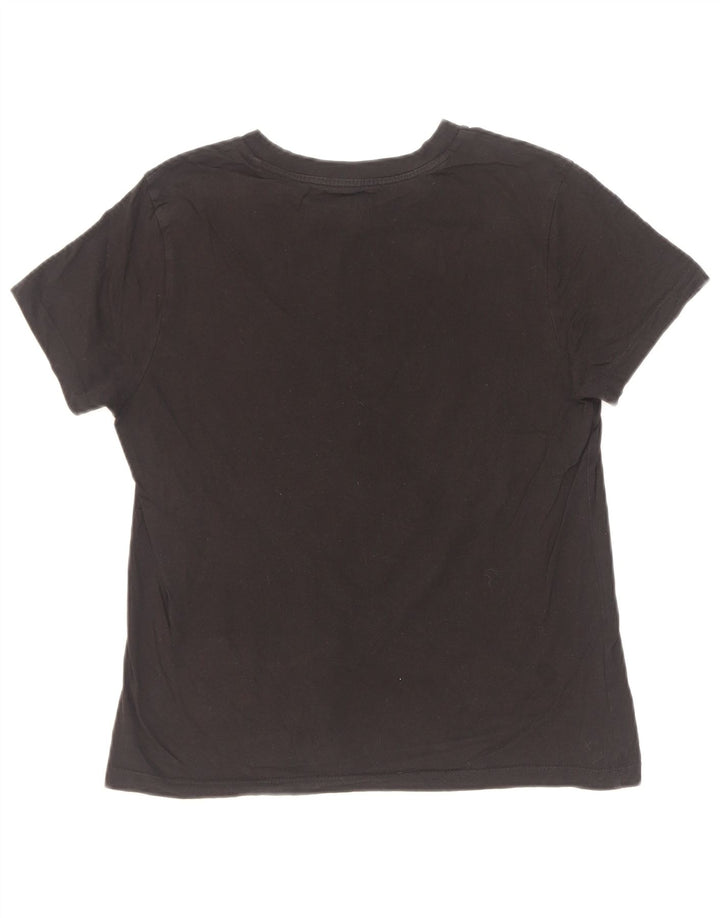 Vans Grafisk T-Shirt Top UK 12 Medium Sort Bomuld