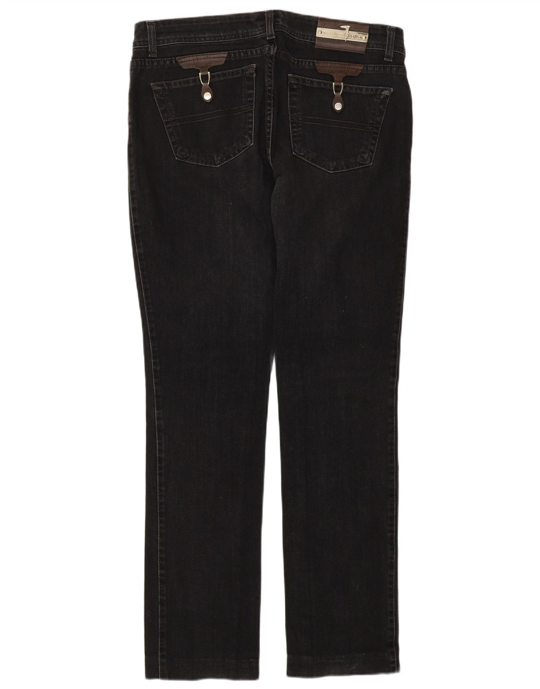 TRUSSARDI Lige jeans til kvinder W30 L32 sort bomuld