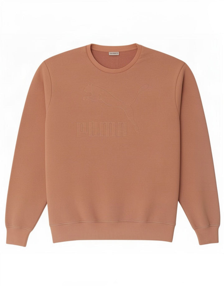 Puma Herre grafisk sweatshirt Jumper Medium Pink Colourblock Bomuld