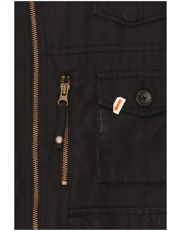 Joop Herre Hooded Utility Jacket UK 38 Medium Black Polyester