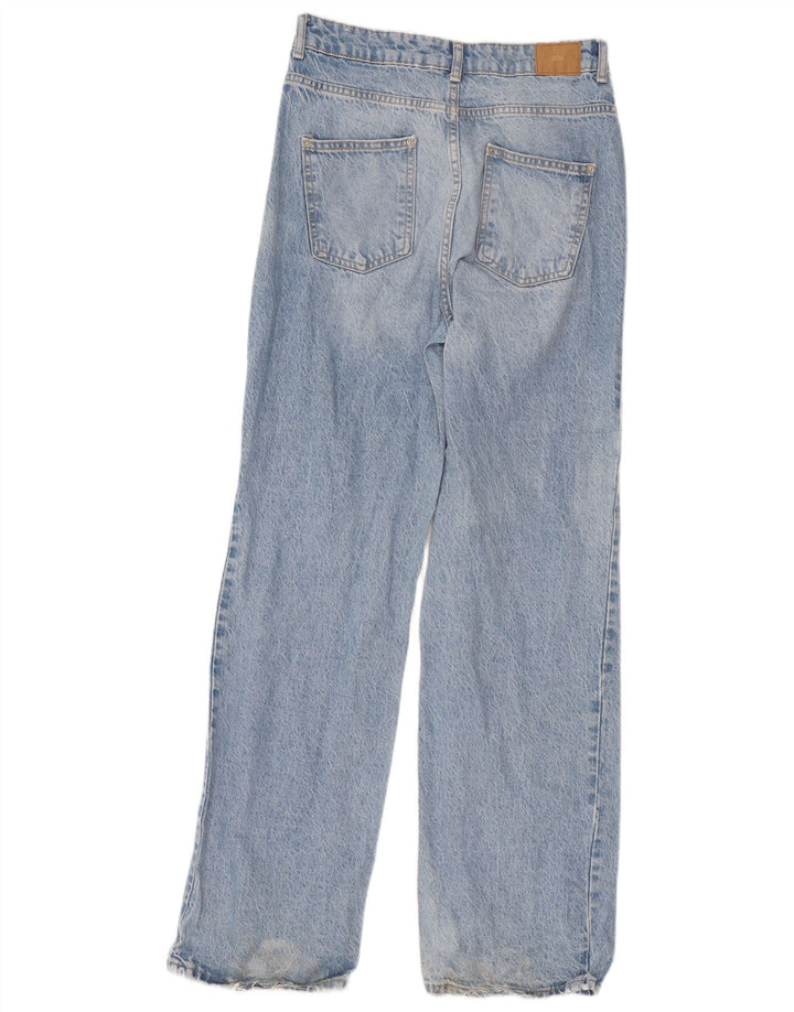 Zara Dame Straight Jeans EU 38 Small W30 L32 Blå Bomuld