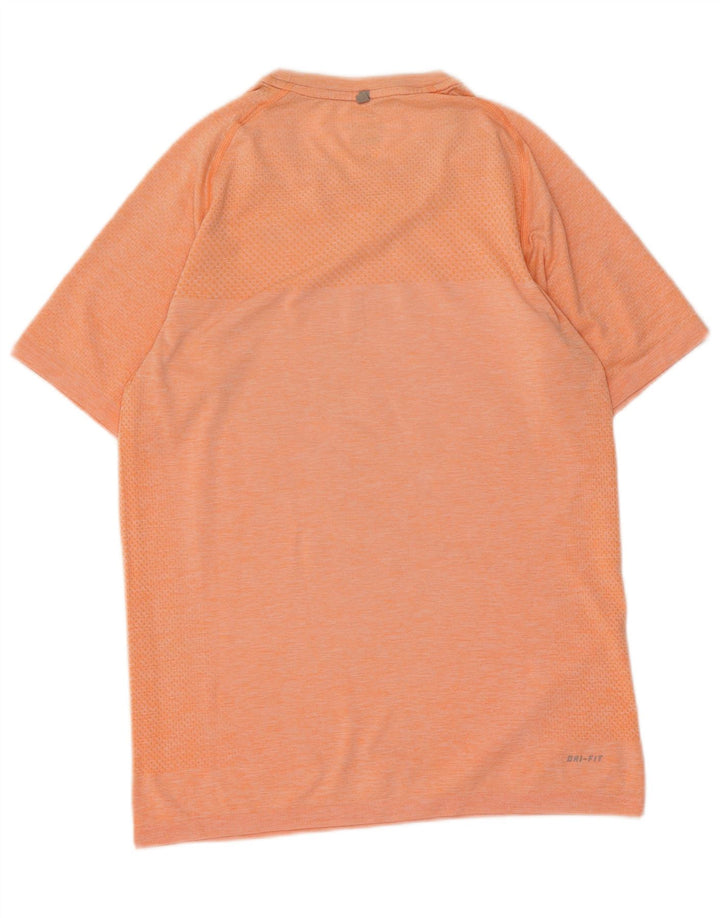 Nike herre Dri Fit T-shirt top lille orange stribet