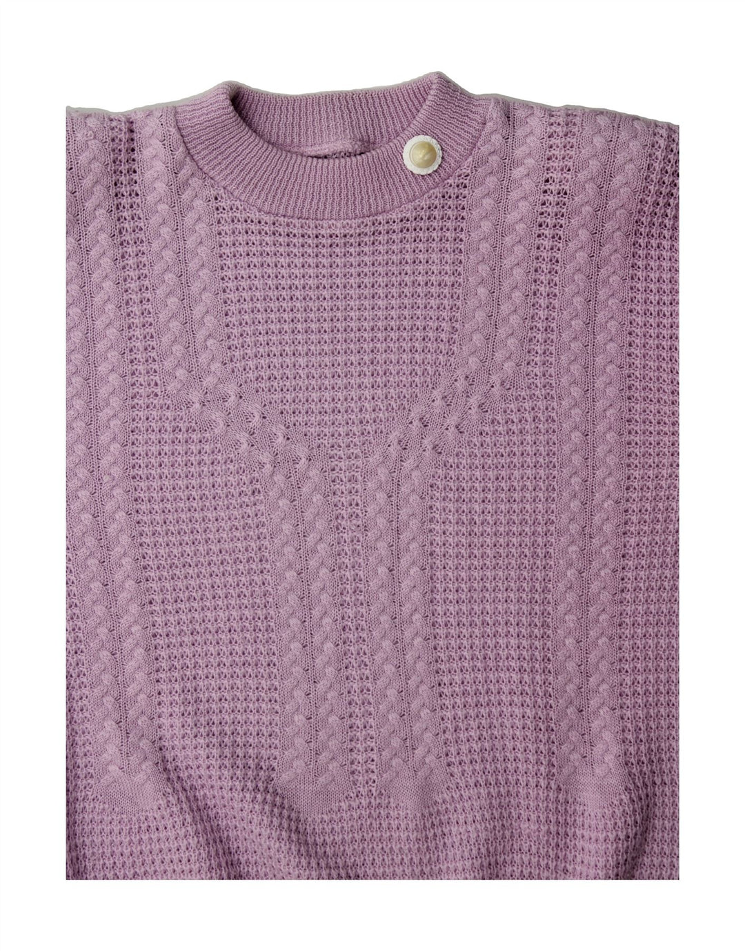 VINTAGE Womens Crew Neck Jumper Sweater UK 14 Medium Purple Vintage Vintage and Second-Hand Vintage from Messina Hembry 