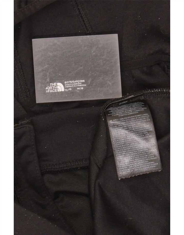 THE NORTH FACE Drenge hættetrøje med lynlås 14-15 år XL Sort Polyester