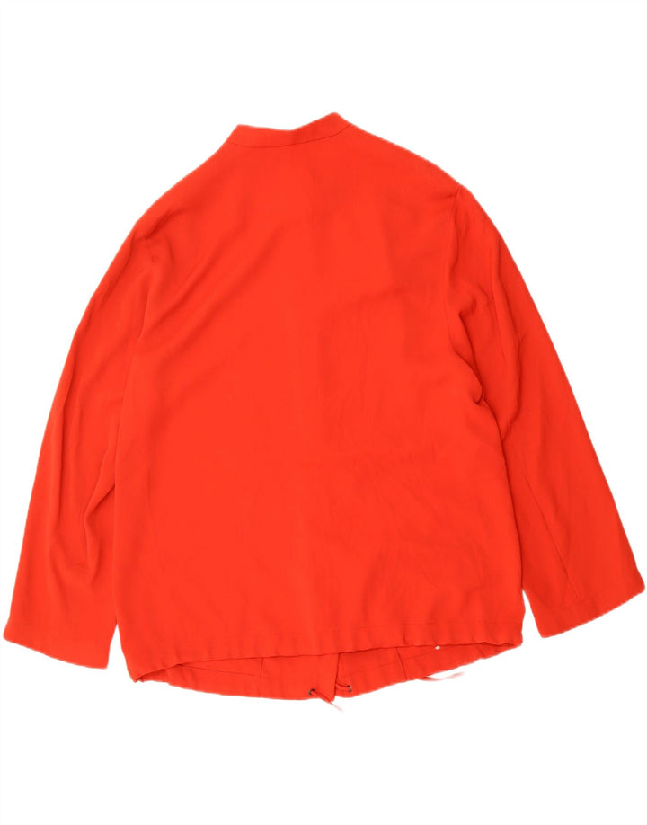 LUISA SPAGNOLI Womens Blazer Jacket UK 16 Large Red Polyester Vintage Luisa Spagnoli and Second-Hand Luisa Spagnoli from Messina Hembry 