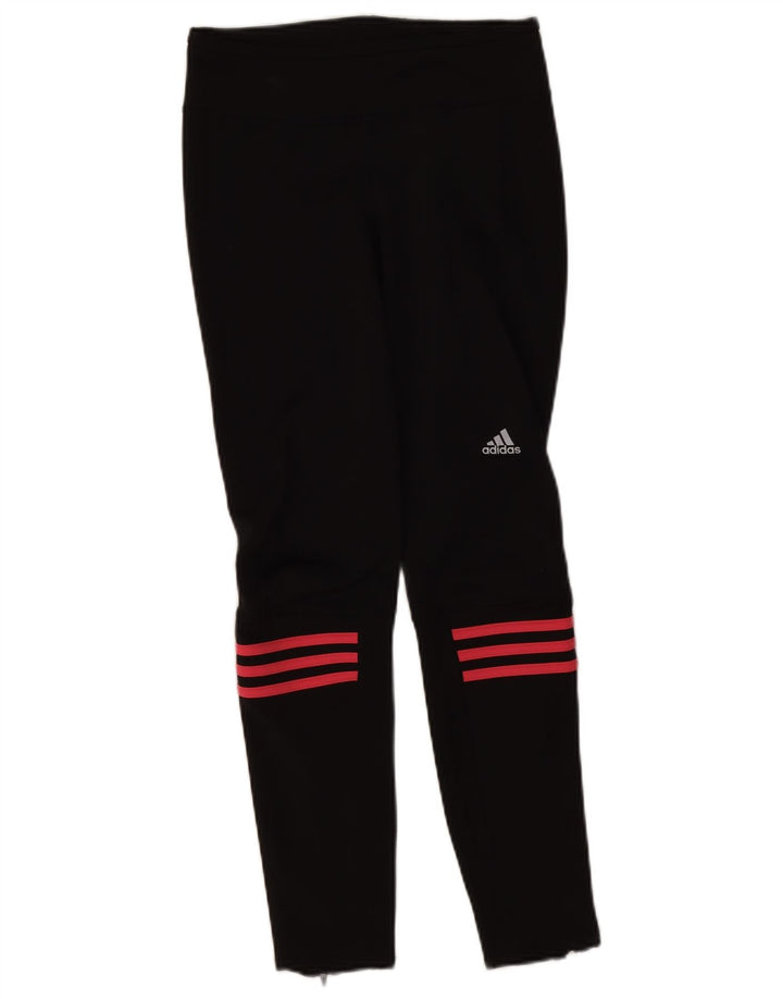 Adidas Womens Climalite Leggings UK 8/10 Small Black Polyester