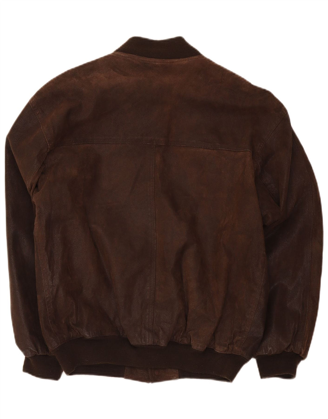 Vintage Herre Bomber Læderjakke IT 48 Medium Brun