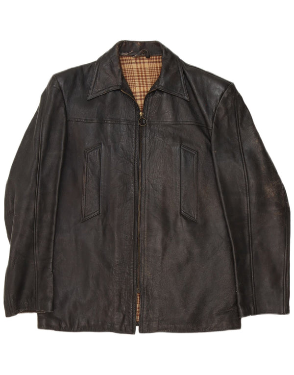 Vintage herre læderjakke UK 40 Large Black
