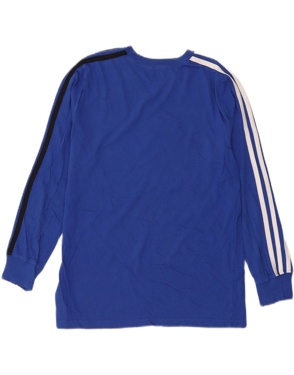 Adidas drenge grafisk t-shirt top 10-11 år medium blå bomuld