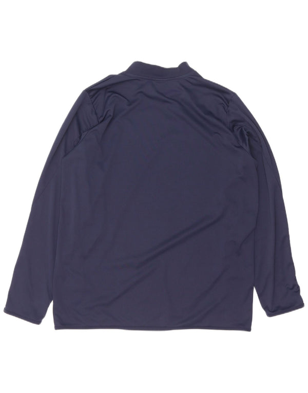 Diadora Herre Top Langærmet XL Navy Blue Colourblock Polyester