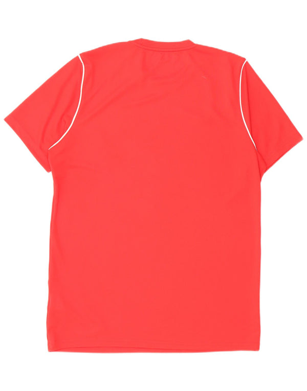 Nike Mens Dri Fit Slim Fit T-Shirt Top Large Red Polyester