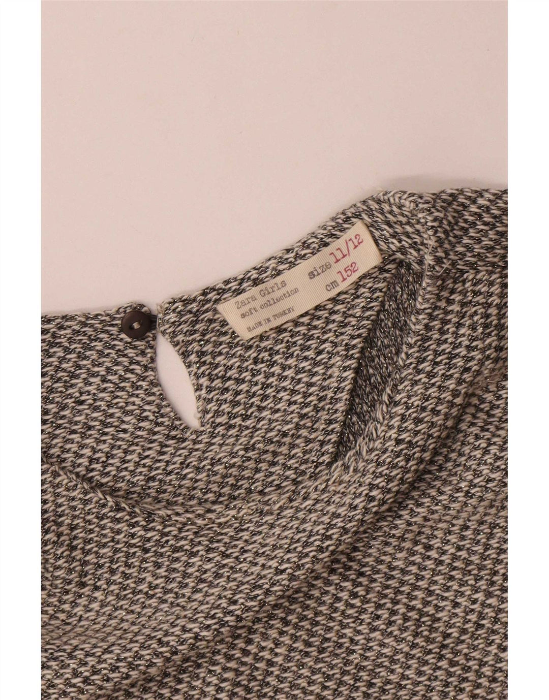 Zara Girls Shift Dress 11-12 år Grå Flecked Viscose