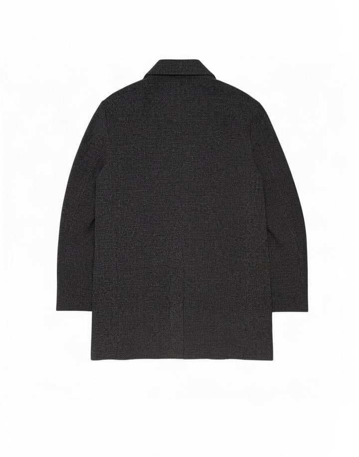 Zara Herre åben overfrakke UK 44 2XL Grå Flecked Polyester