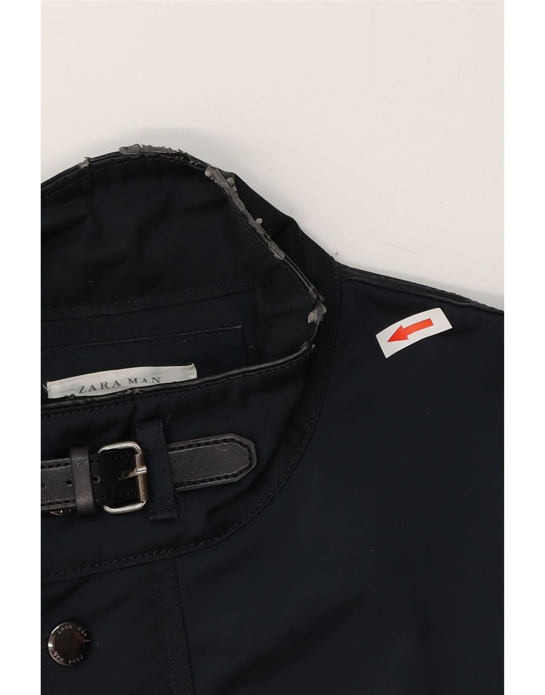 ZARA Herre Utility Jacket UK 40 Large Navy Blue