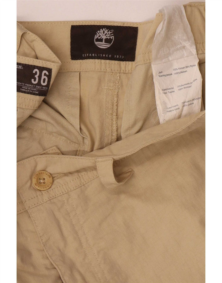 Timberland Herre Cargo Shorts W36 Large Beige Bomuld