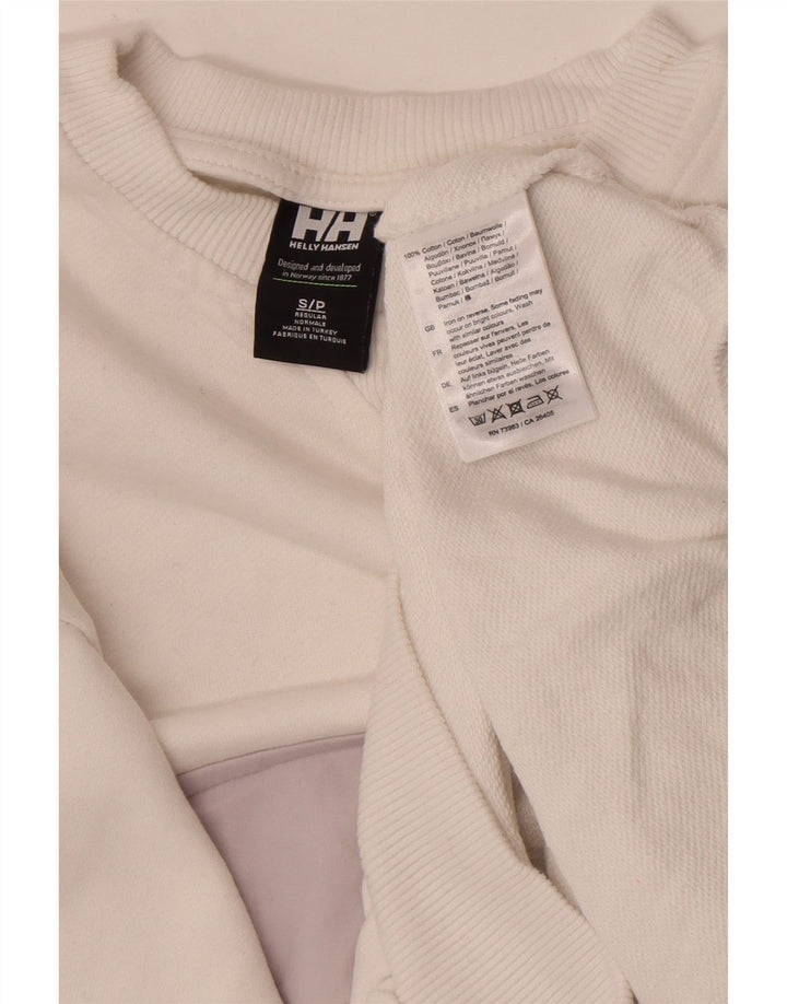 Helly Hansen Herre Grafisk Sweatshirt Jumper Lille Hvid Colourblock Bomuld