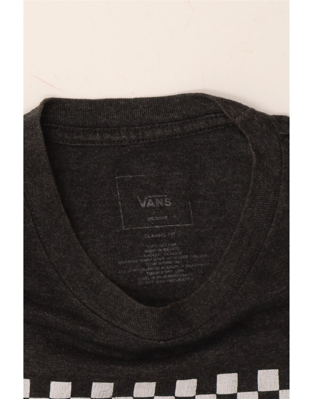 VANS Mens Classic Fit Graphic T-Shirt Top Medium Grey Cotton Vintage Vans and Second-Hand Vans from Messina Hembry 