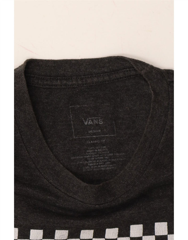 VANS Mens Classic Fit Graphic T-Shirt Top Medium Grey Cotton Vintage Vans and Second-Hand Vans from Messina Hembry 