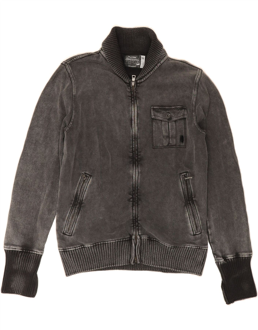 GAS Mens Tracksuit Top Jacket Medium Grey Vintage Gas and Second-Hand Gas from Messina Hembry 