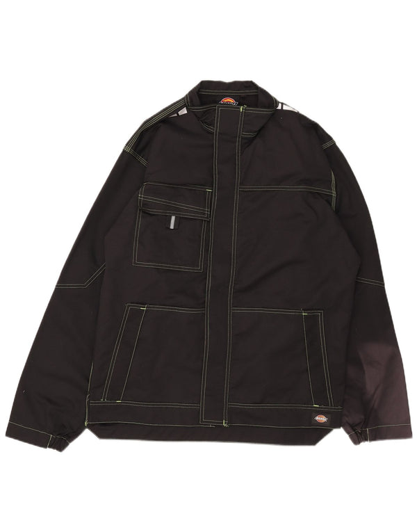 Dickies Herre Utility Jacket UK 42 XL Sort Bomuld