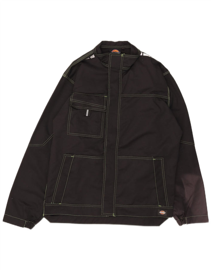 Dickies Herre Utility Jacket UK 42 XL Sort Bomuld