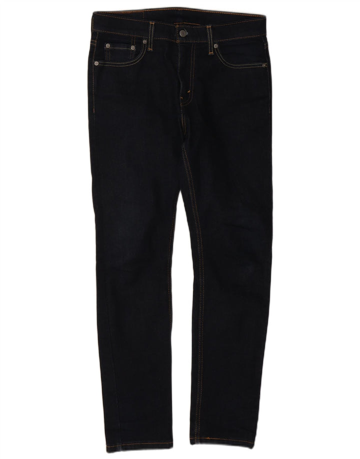 LEVI'S Herre 510 Skinny Jeans W30 L30 Marineblå Bomuld