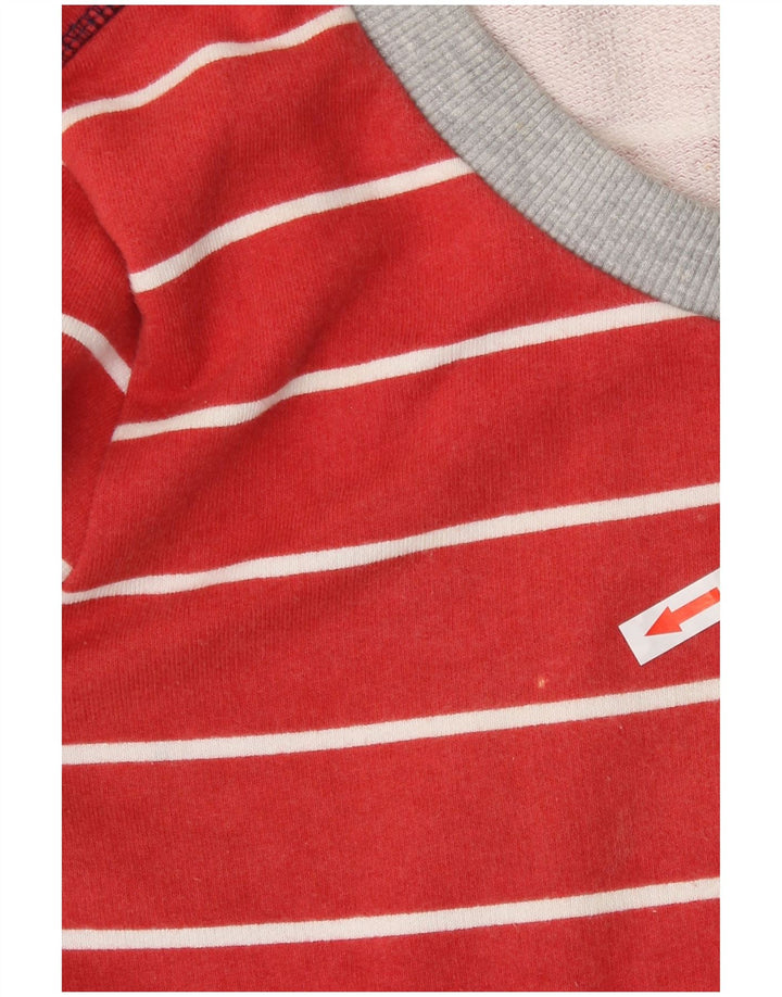 Timberland Womens Oversized Sweatshirt Jumper UK 10 Lille rødstribet