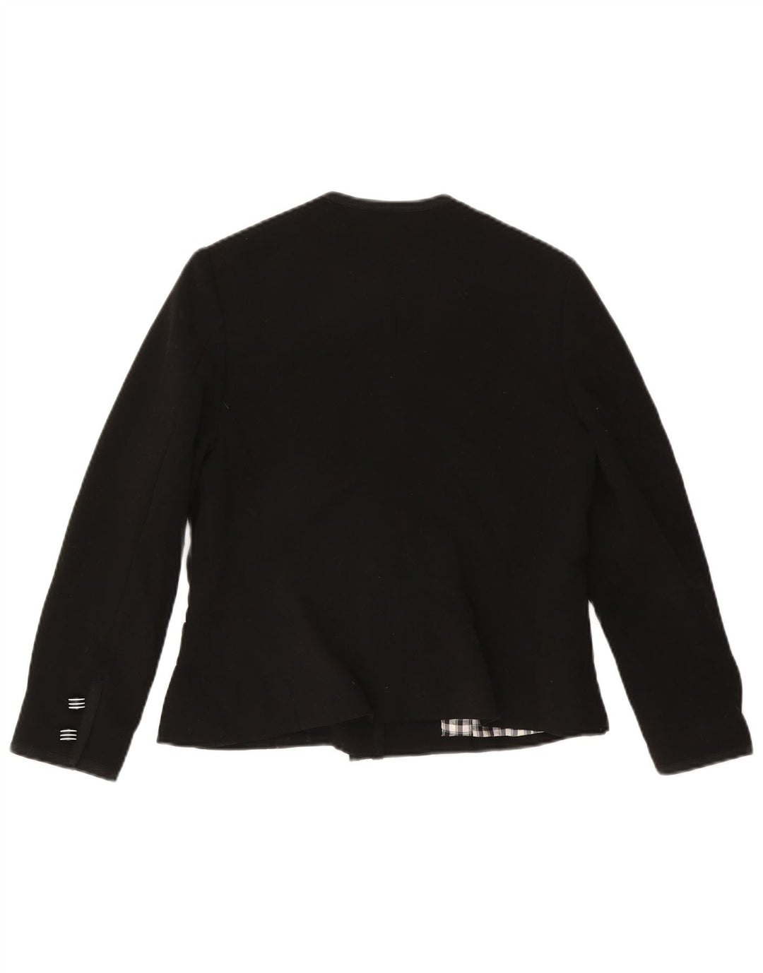 Vintage dame 5-knaps blazerjakke UK 12 Medium Sort