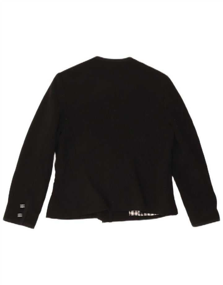 Vintage dame 5-knaps blazerjakke UK 12 Medium Sort