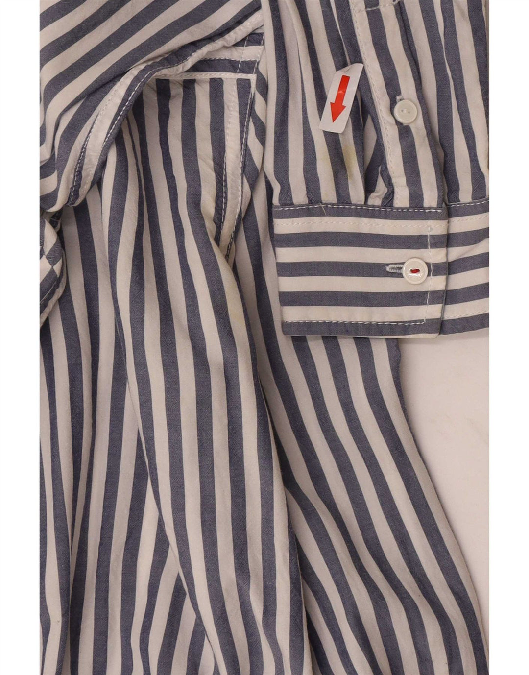 Tommy Hilfiger Dameskjorte UK 10 Small Blue Pinstripe
