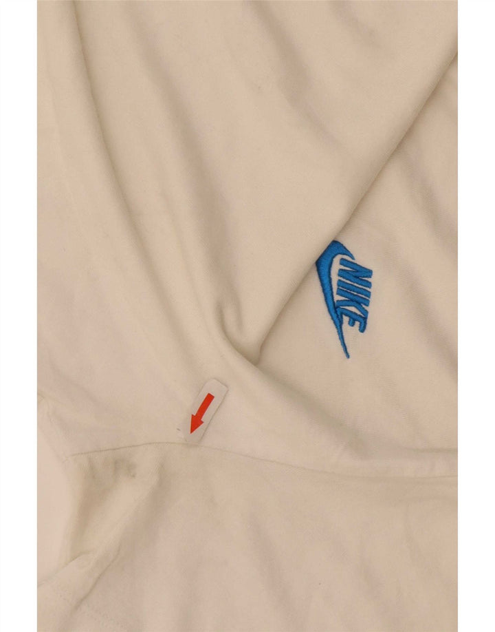 Nike Herre T-shirt Top Medium Off White Bomuld