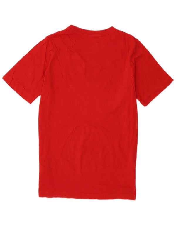 Nike drenge standard fit grafisk t-shirt top 13-14 år XL rød bomuld