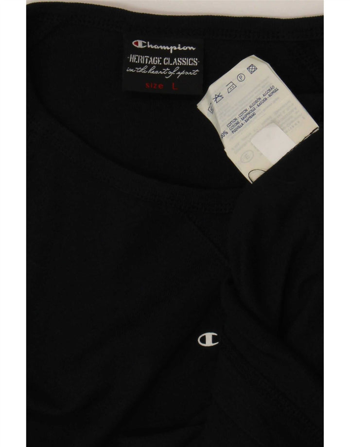 Champion Dame Grafisk Top Langærmet UK 16 Large Navy Blue