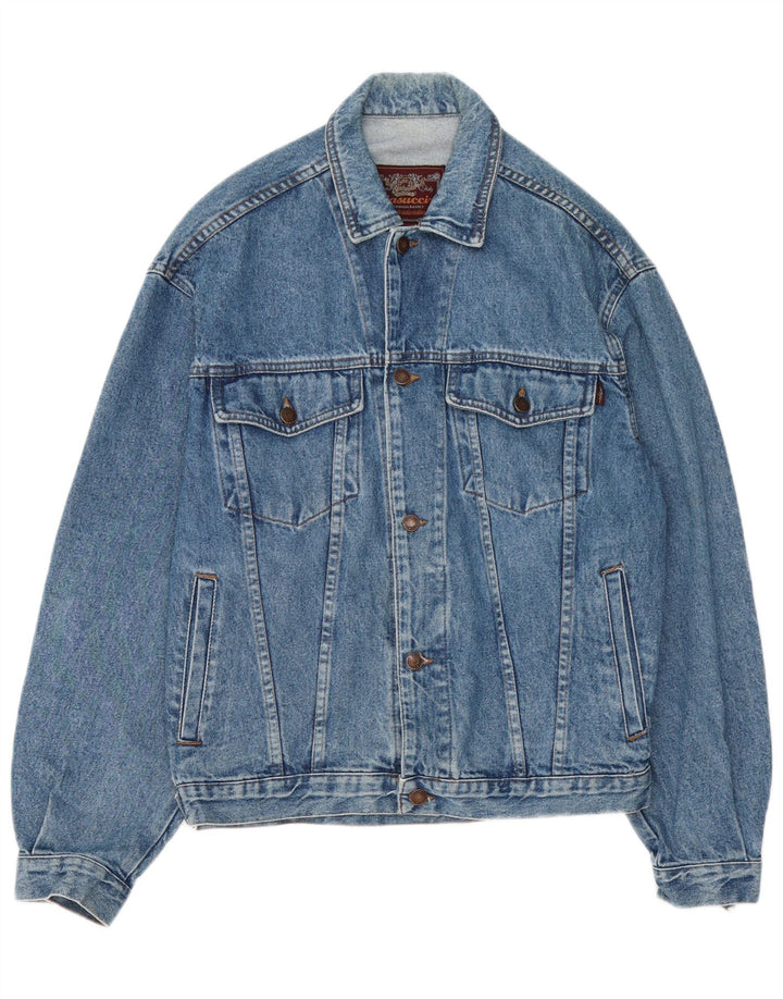 Casucci Herre denimjakke UK 38 Medium Blue Cotton