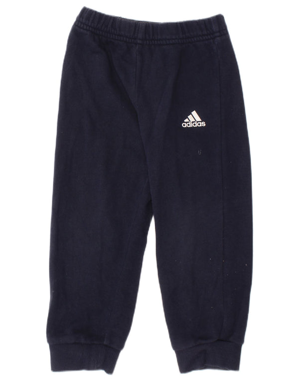 ADIDAS Baby Boys Joggers Træningsdragt Bukser 18-24 måneder Marineblå Bomuld
