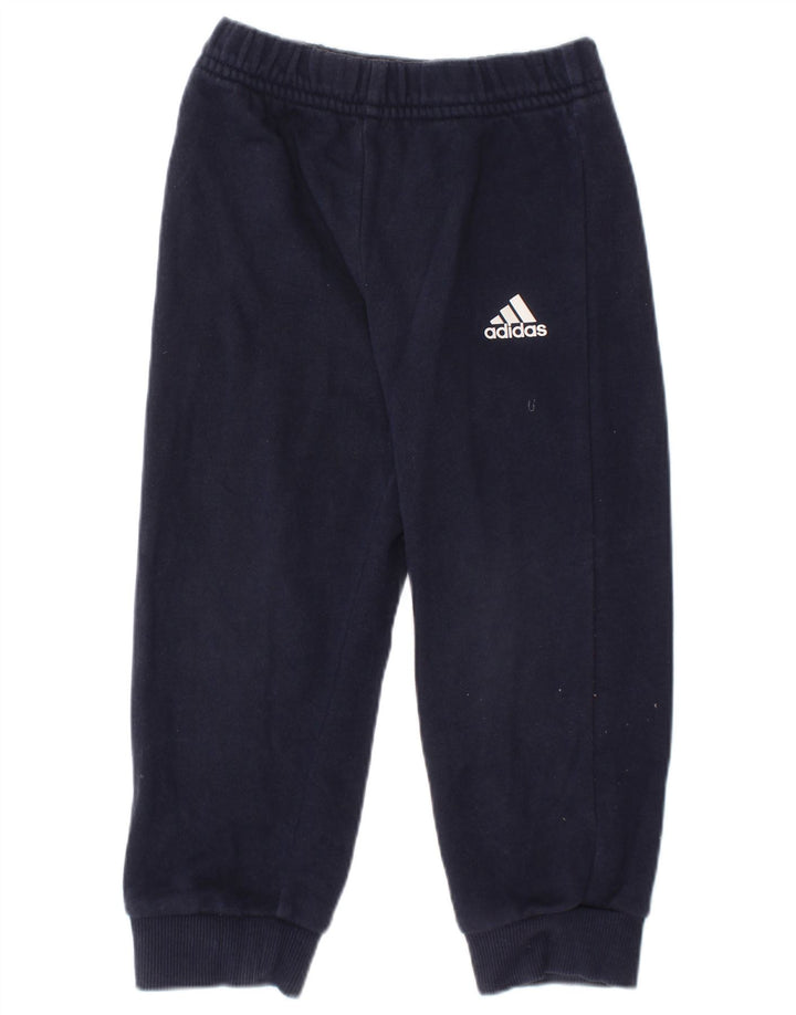 ADIDAS Baby Boys Joggers Træningsdragt Bukser 18-24 måneder Marineblå Bomuld