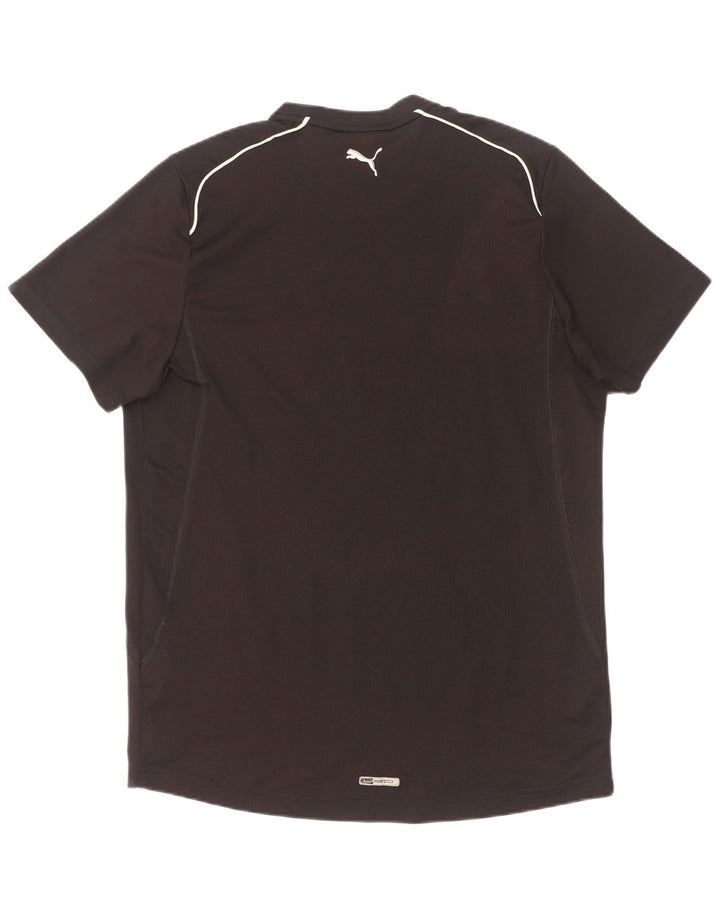 Puma Herre Grafisk T-Shirt Top Stor Sort Polyester