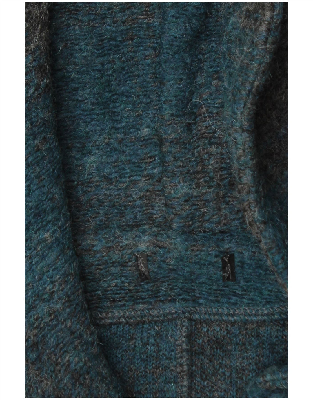 Vintage Dame Hooded Duffle Coat UK 16 Stor turkis ternet