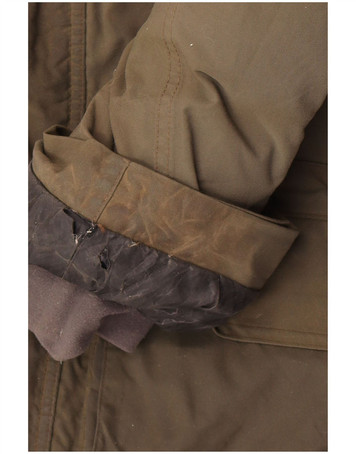 The North Face Herre Hooded Padded Parka Jacket UK 40 Large Khaki Winter