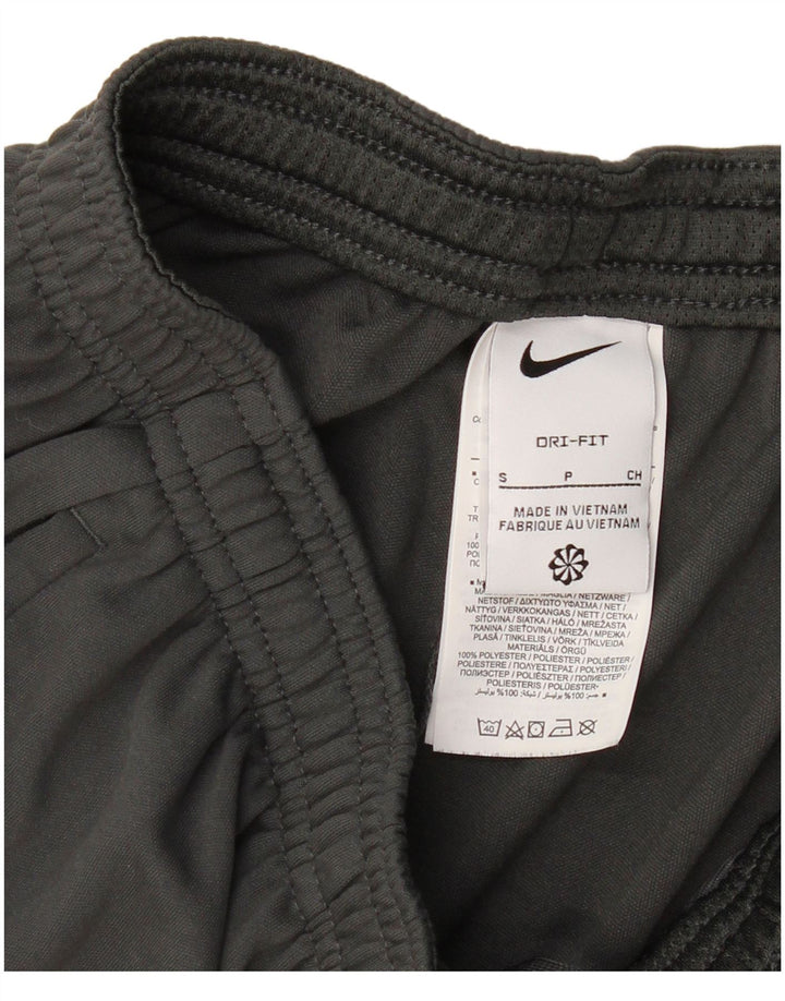 NIKE Mens Dri Fit Tracksuit Trousers Small  Grey Polyester