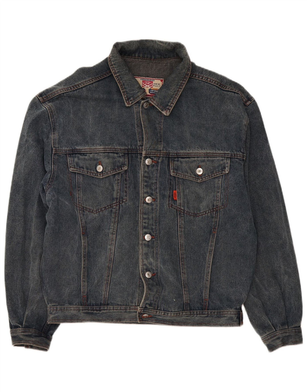 Lynlås Herre denimjakke UK 40 Large Blue