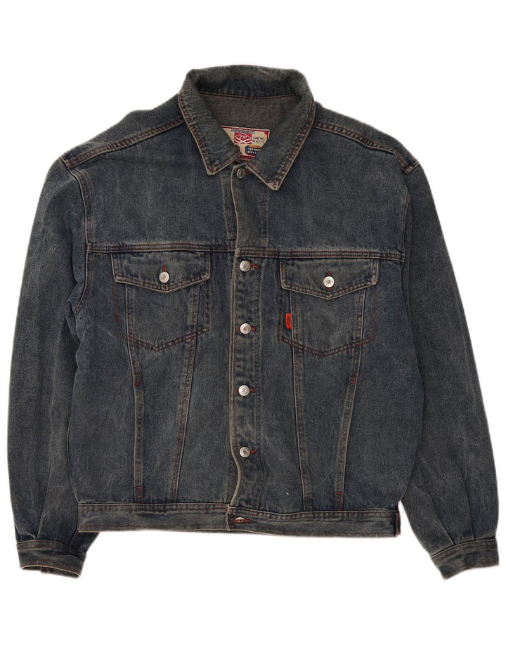 Lynlås Herre denimjakke UK 40 Large Blue