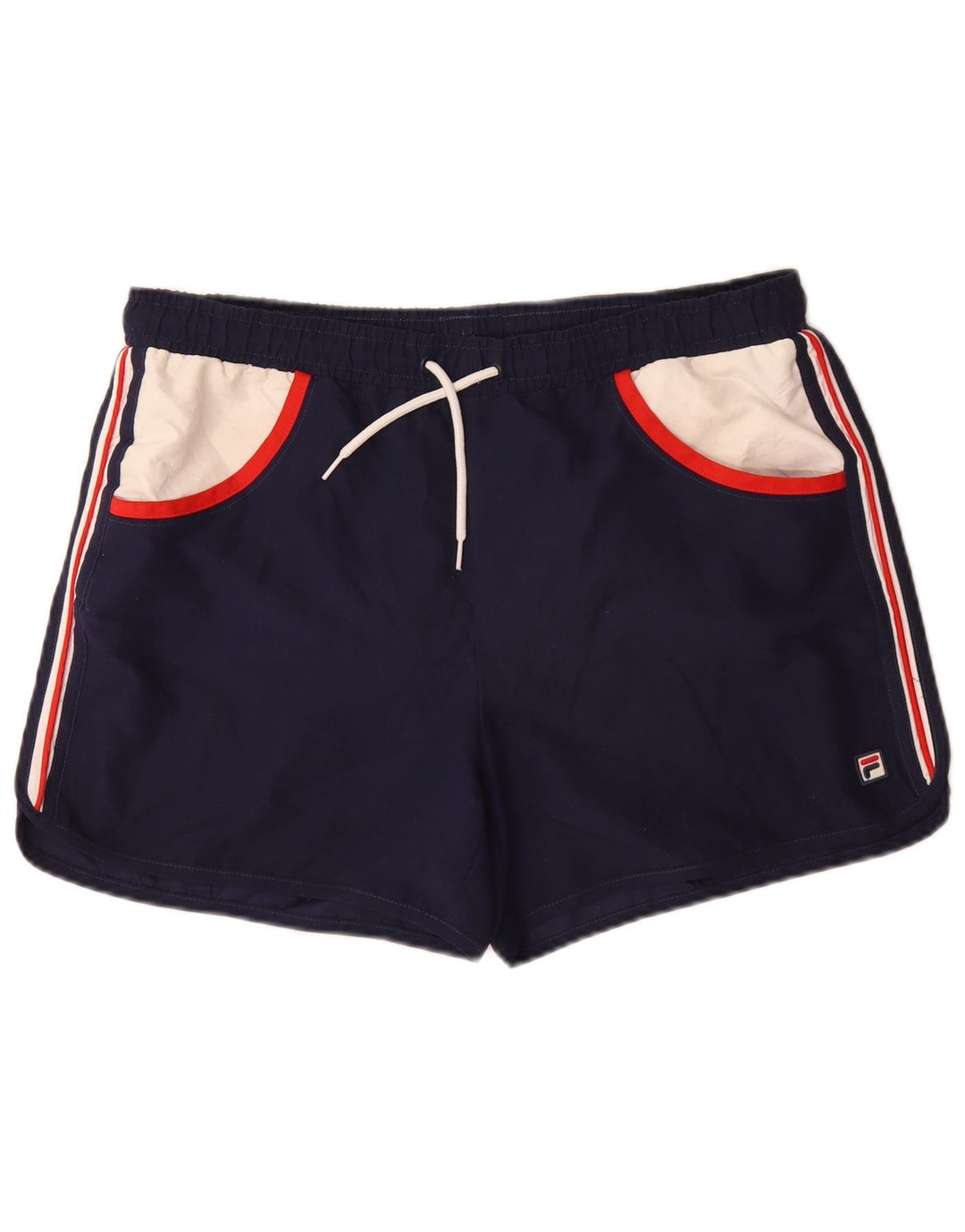 Fila Badeshorts til mænd Large Navy Blue Colourblock Polyester