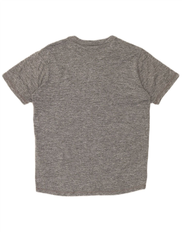 Puma Herre T-Shirt Top Lille grå Flecked Polyester