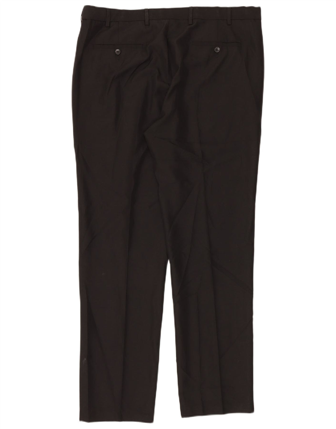 Marks & Spencer Herre Regular Fit Suit Bukser W40 L33 Sort Polyester